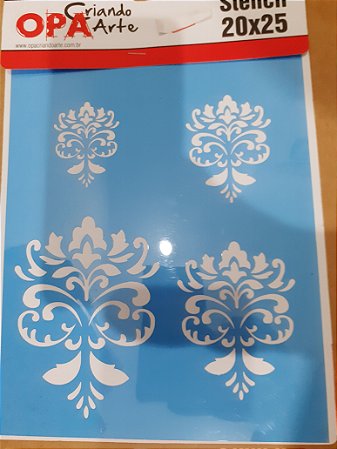 1430- Stencil Opa 20x25 Arabescos