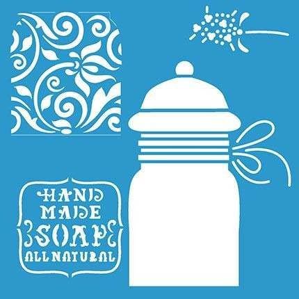 STA-098 - STENCIL POTE SABONETE