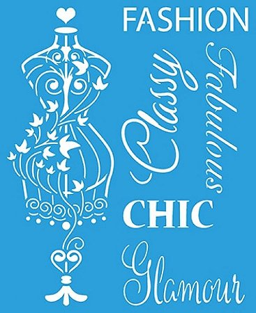 STM-581 - STENCIL - FASHION E CHIC
