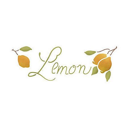 STE-345 - STENCIL - LEMON