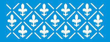 STP-091 - STENCIL - FLOR DE LIS