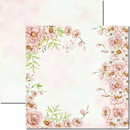 SC-643-Brisa 10 - Papel para Scrapbook Dupla Face