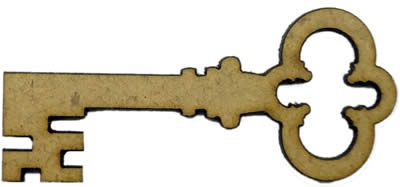 LR-308 4un. - Aplique Decorativo MDF Chaves