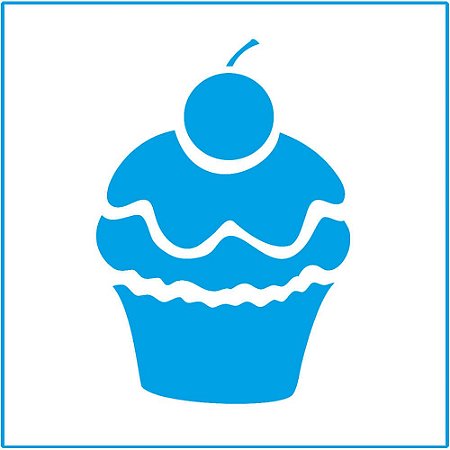 ST-X-067 - STENCIL - CUPCAKE