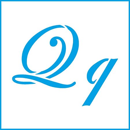 ST-X-289 - STENCIL - LETRA Q