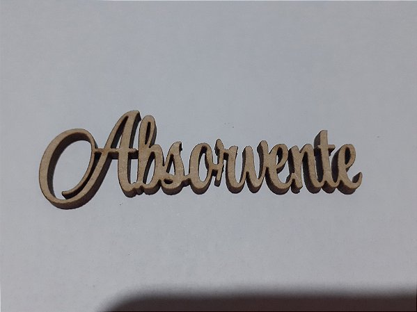 PA-002 - Palavra Absorvente 7x2cm- Recorte a laser