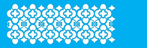 962 - Stencil Opa - Border folha