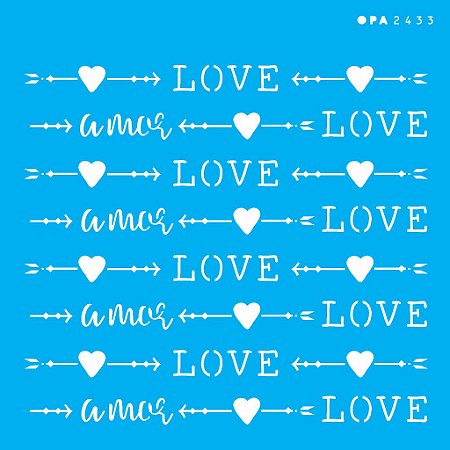 2433 Stencil Opa 14x14 Estamparia love