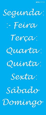 2952- Stencil Opa 17x42 Semaninha
