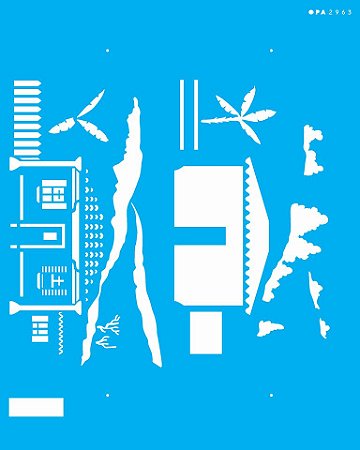 2963 - Stencil Opa 20x25- Country Brasil - Casa I