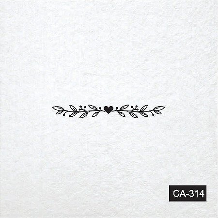 Carimbo com base de borrocha - Barra Pequena - Carimbos Artes - 7,17 x 0,86cm