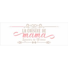 3155 - Stencil Opa - Frase La Cuisine de Mama