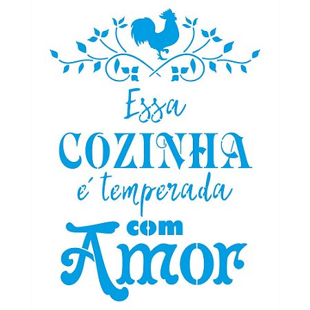 STR-225 - Stencil Retangular - Kit Cozinha - Essa Cozinha