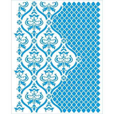 STR-236 - Stencil Retangular - Textura