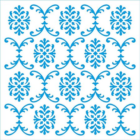 STXX-252- Stencil 20x20cm - Coleção Memórias Vintage - Textura Arabescada