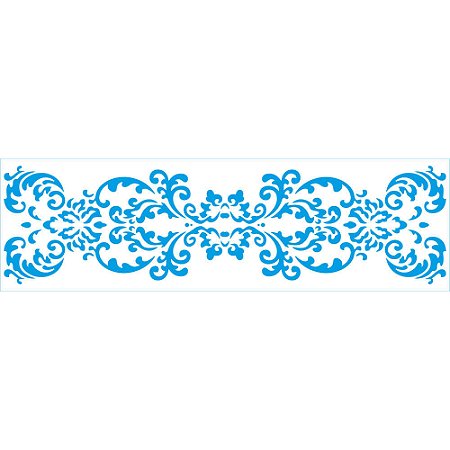 STE-382 -Stencil Estreito - Coleção Memórias Vintage - Arabesco