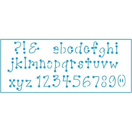 STG-022 - STENCIL - Alfabeto e Números