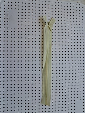 Ziper -  Fecho Nylon tipo invisível 20cm amarelo