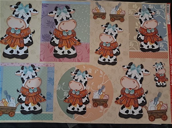 LD-0741 - PAPEL PARA DECOUPAGE - Vaquinha