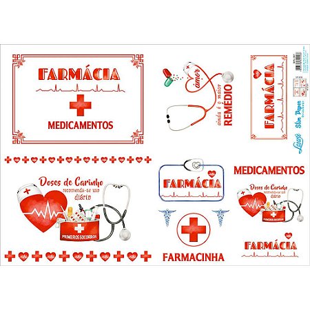 SPL-061 - SLIM PAPER DECOUPAGE - FARMÁCIA, MEDICAMENTOS, REMÉDIOS