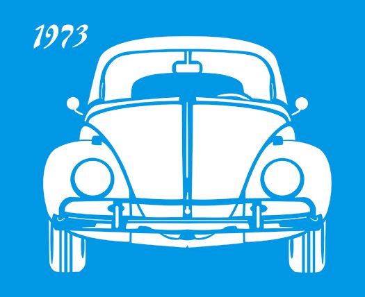 STM-185 - STENCIL MÉDIO - FUSCA