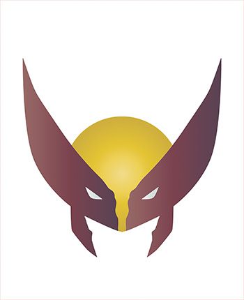 STM-699 - STENCIL MÉDIO - SUPER HEROI GARRAS - SOBREPOSIÇÃO