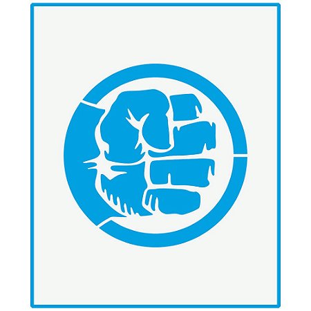 STM-710 - STENCIL MÉDIO - SUPER-HERÓI FORTE