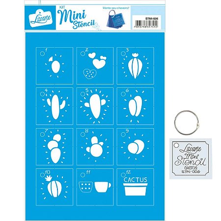 STMI-006 - STENCIL MINI - CACTOS