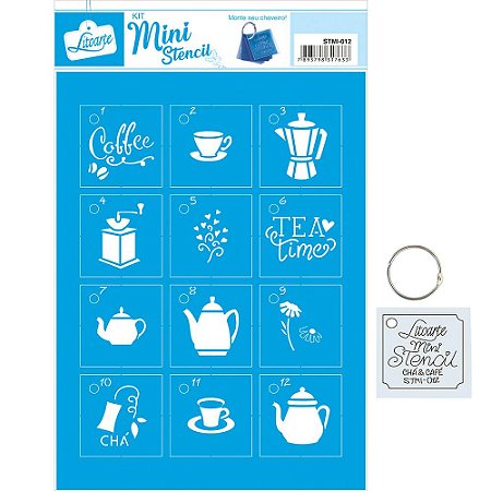 STMI-012 - STENCIL MINI - CAFÉ