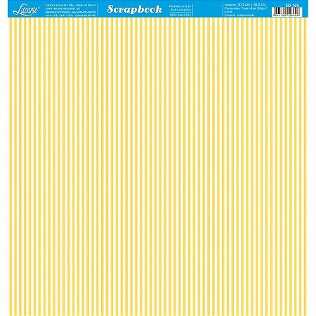 SD-0169 - SCRAP DUPLA FACE - LISTRADO AMARELO