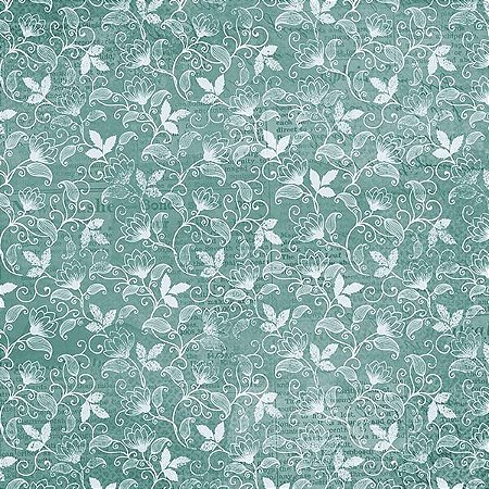 SD-1049 - SCRAP DUPLA FACE - ESTAMPA FLORAL BROCADO