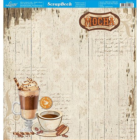 SD-1125 - SCRAP DUPLA FACE - CAFÉ, COPO, CHANTILLY, XÍCARA, TAÇA