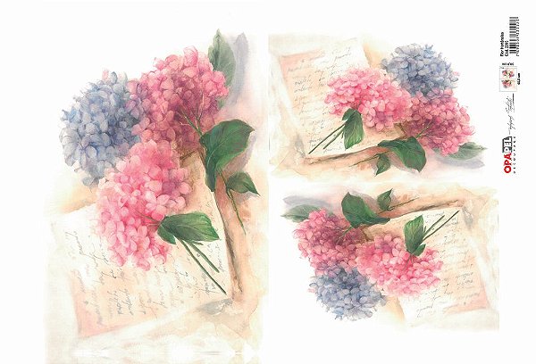 OPAPEL 30X45 FLOR HORTÊNSIAS – 2395