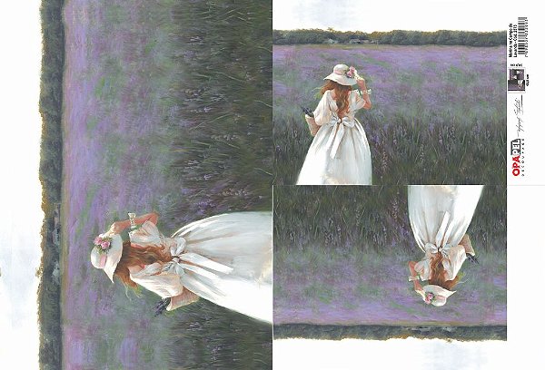 OPAPEL 30X45 MENINA NO CAMPO DE LAVANDA – 2373