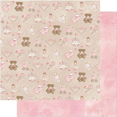 SD-0491 - SCRAP DUPLA FACE - ELEMENTOS INFANTIL FEMININO