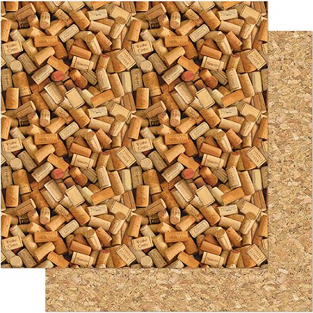 SD-0526 - SCRAP DUPLA FACE - ROLHAS DE VINHOS