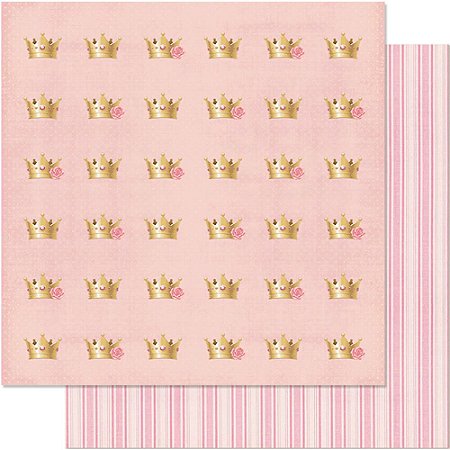 SD-0603 - SCRAP DUPLA FACE - COROAS COM ROSAS