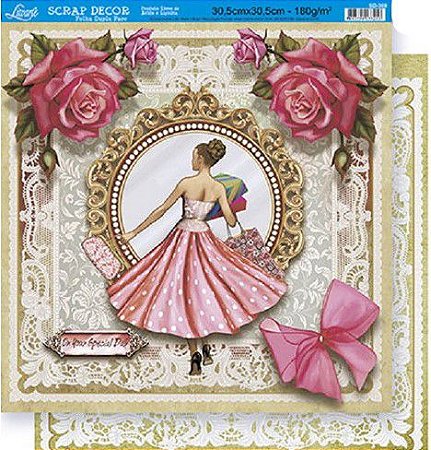 SD-369 - SCRAP DUPLA FACE - DAMA COMPRAS