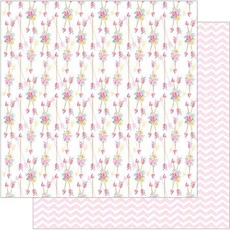 SD-0740 - SCRAP DUPLA FACE - MINI FLORES E FLECHAS
