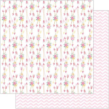 SD-0740 - SCRAP DUPLA FACE - MINI FLORES E FLECHAS