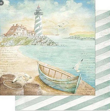 SD-0886 - SCRAP DUPLA FACE - Naval Farol e Canoa