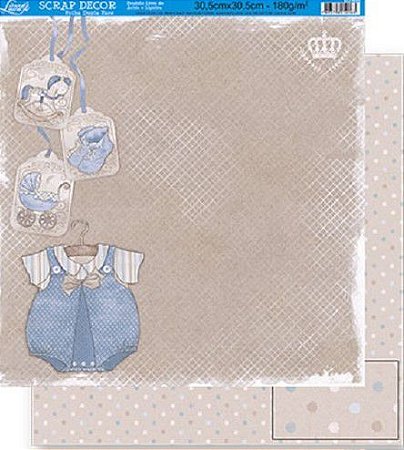 SD-0495 - SCRAP DUPLA FACE - MACACÃO E ELEMENTO INFANTIL