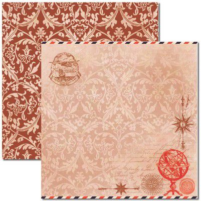 SC-283 Viagem 2 - Papel para Scrapbook Dupla Face