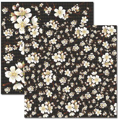 SC-334 Oriental 5 - Papel para Scrapbook Dupla Face
