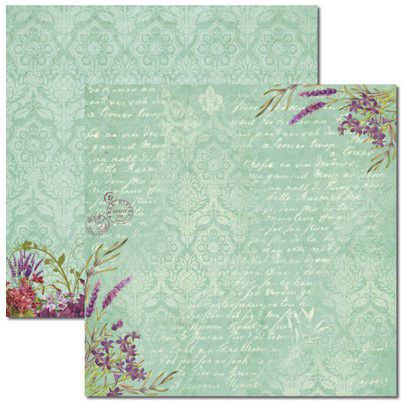 SC-362 Alfazema 1 - Papel para Scrapbook Dupla Face