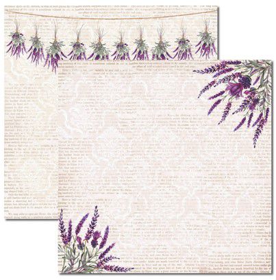 SC-364 Alfazema 3 - Papel para Scrapbook Dupla Face