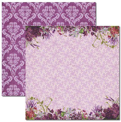 SC-365 Alfazema 4 - Papel para Scrapbook Dupla Face