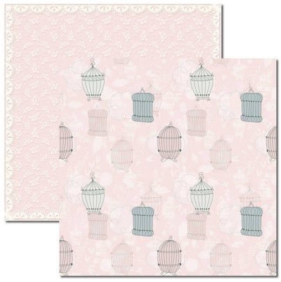 SC-388 Provence 3 - Papel para Scrapbook Dupla Face