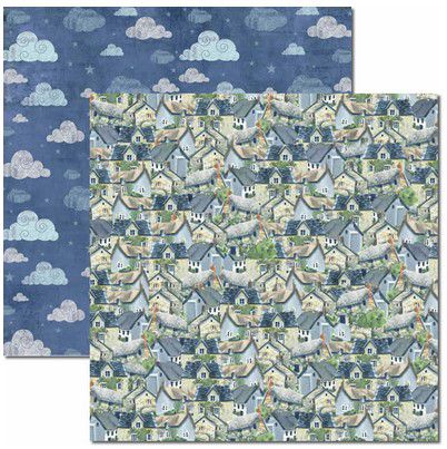 SC-427-Inverno 1 - Papel para Scrapbook Dupla Face
