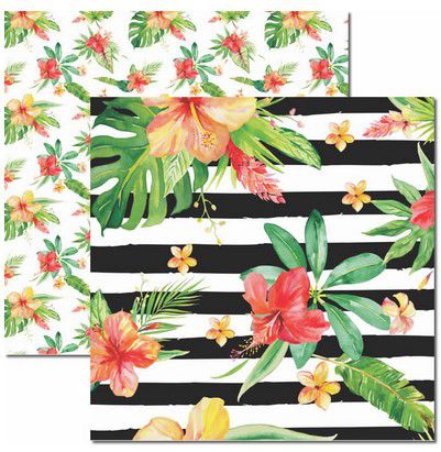 SC-448-Verão Tropical 2 - Papel para Scrapbook Dupla Face